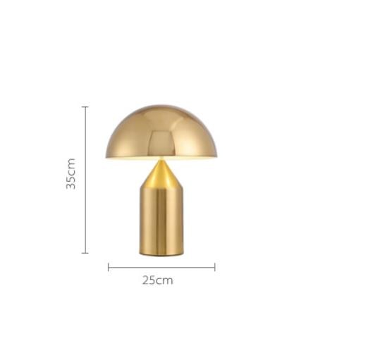 Gold mushroomlamp